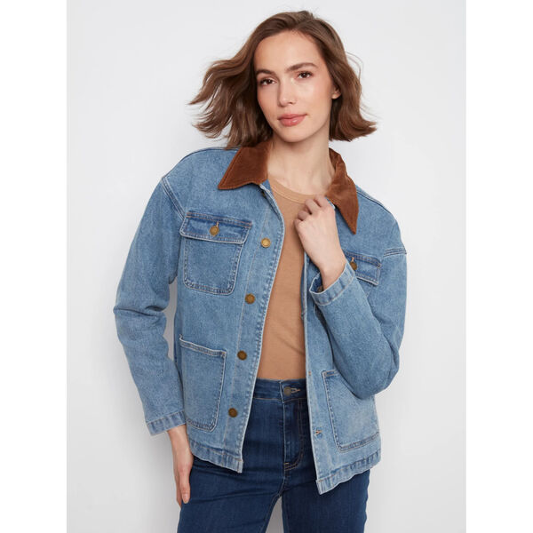 Charlie B Denim Barn Jacket Womens
