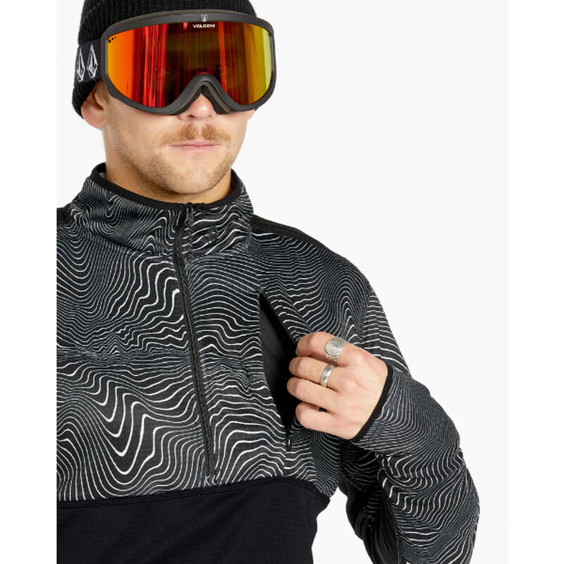 Volcom Gridlock Mock Neck Fleece Mens image number 4