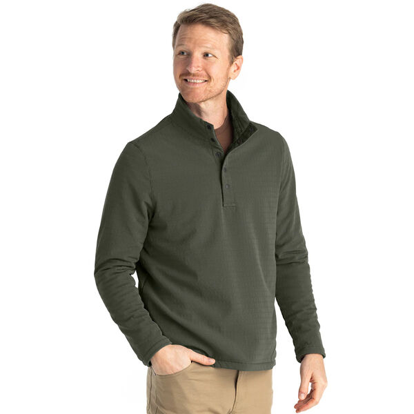 Free Fly Gridback Fleece Snap Pullover Mens
