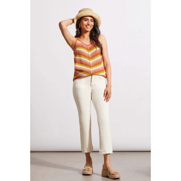 Tribal Sophia Curvy Micro Flare Crop Jeans Womens