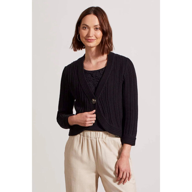 Tribal Button-Up Bolero Cardigan Womens image number 0