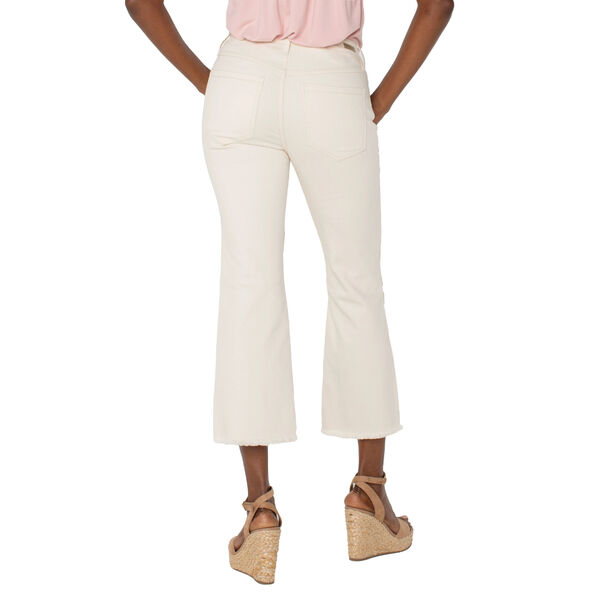 Liverpool Hannah Crop Flare With Fray Hem Womens
