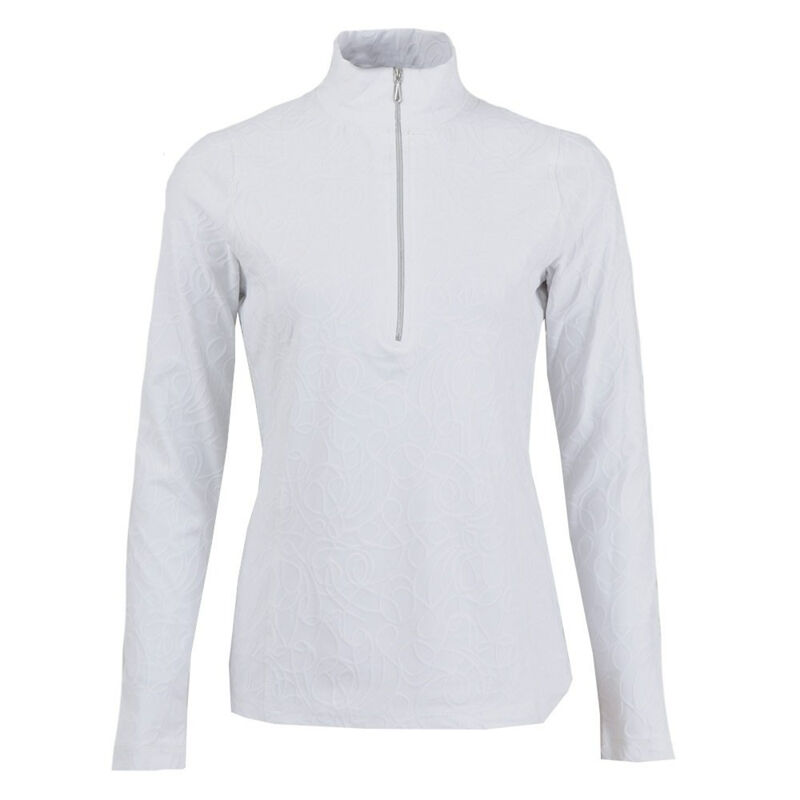 Sno Skins Scribble Jaquard 1/4-Zip Mid-Layer Top Womens image number 0