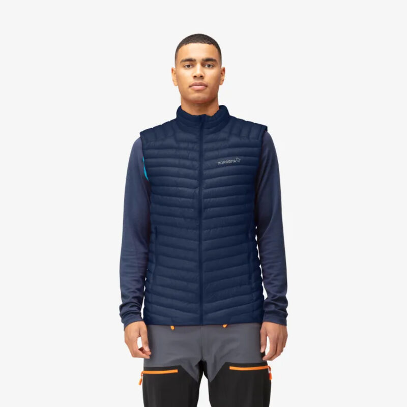 Norrona Trollveggen Superlight Down Vest Mens image number 2
