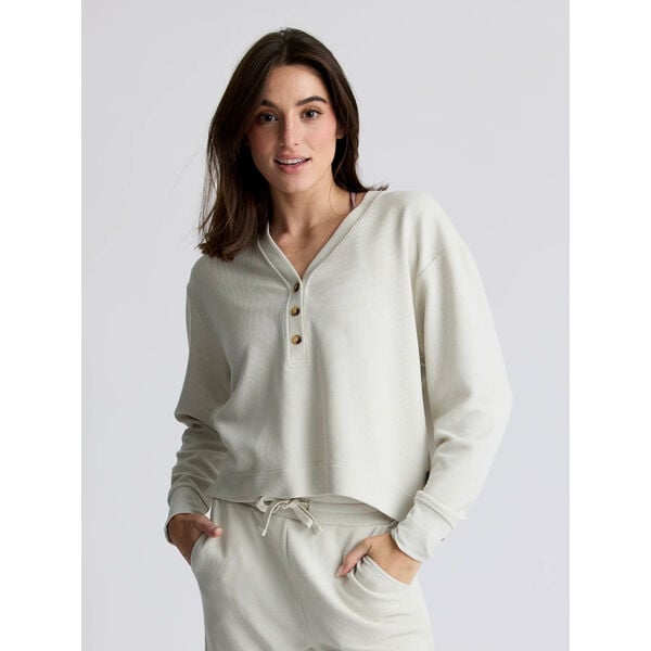 Free Fly Waffle Long Sleeve Henley Womens