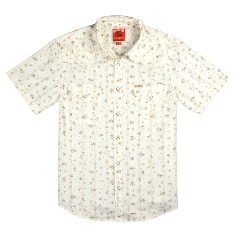 Sendero The Wyatt Pearl Snap Short Sleeve Serape Shirt Mens image number 0