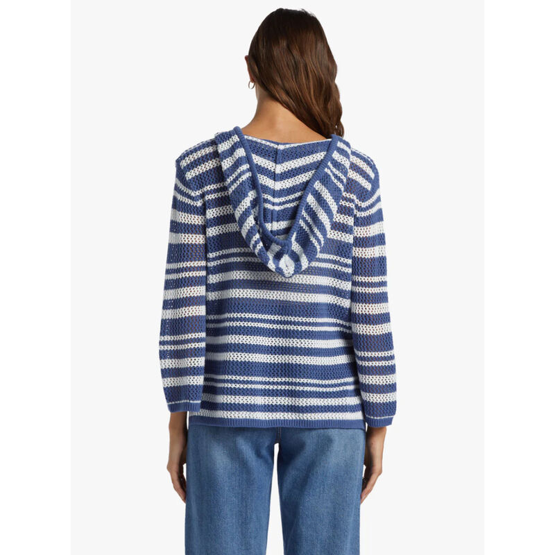 Roxy After Beach Break Stripe V-Neck Sweater Womens image number 1