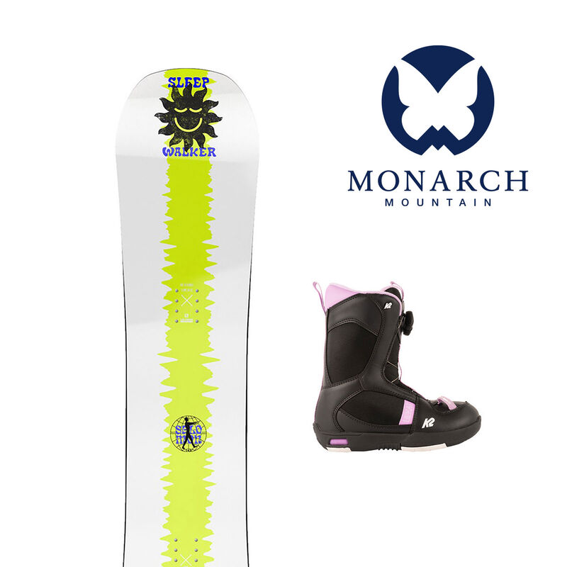 Monarch Pass Bundle - Premium Snowboard Package - Kids Season image number 0