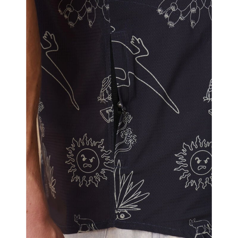 Baja Llama Desert Martians Button Up Shirt Mens image number 6