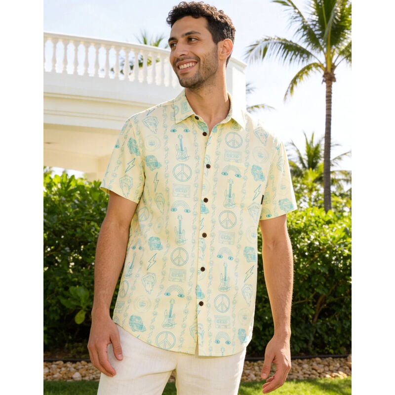 Baja Llama Backstage Pass Button Up Shirt Mens image number 6