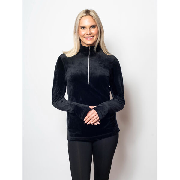 Sno Skins Plush Microfleece Zip Neck Womens