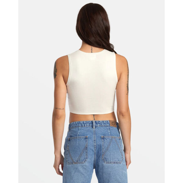 RVCA Shiver Sweater Tank Crew Neck Womens