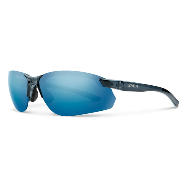 Smith Parallel 2 Sunglasses Crystal Mediterranean + Polarized Blue Mirror Lens