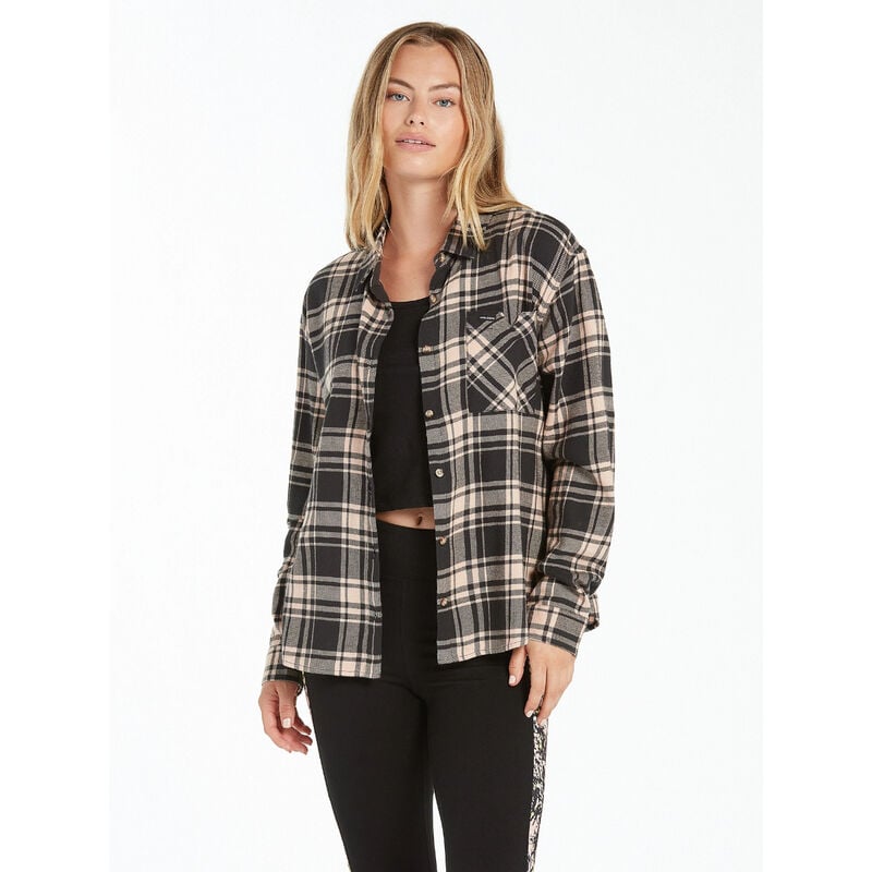 Volcom Plaid To Meet U Long Sleeve Shirt Womens image number 0