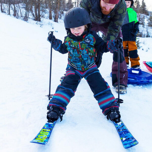 Lucky Bums Beginner Skis + Poles Toddler