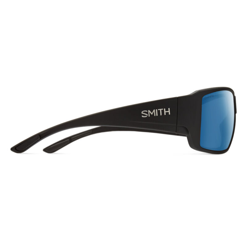 Smith Guides Choice Sunglasses Matte Black + ChromaPop Glass Polarized Blue Mirror Lens image number 2