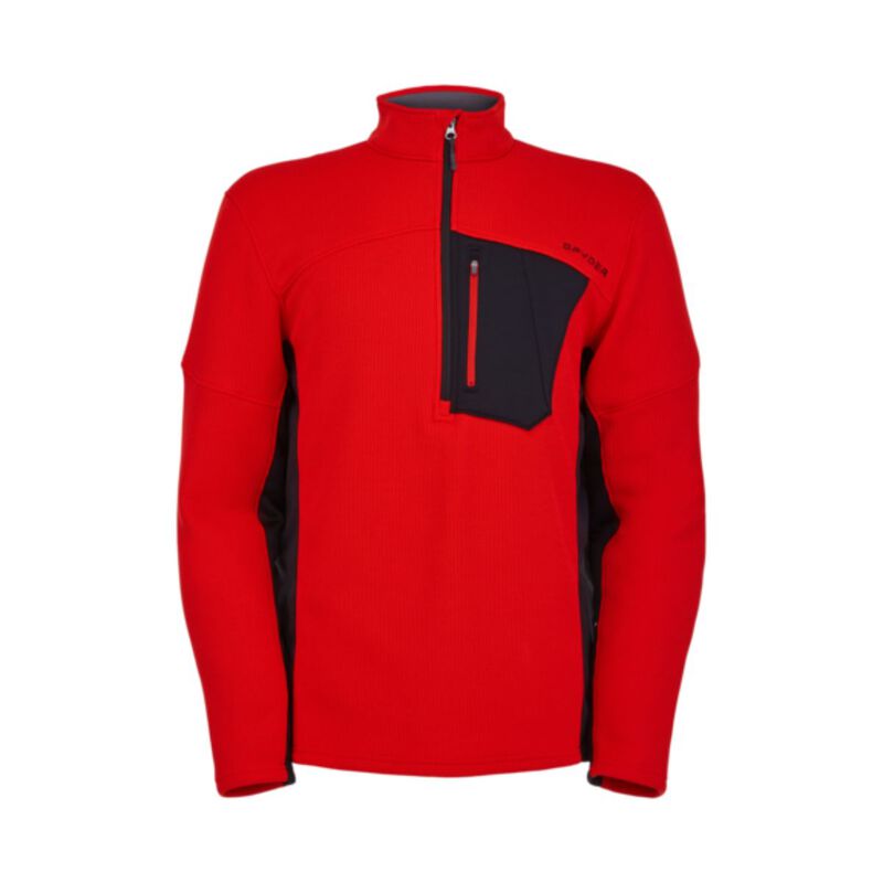 Spyder Bandit Half Zip Fleece Sweater Mens image number 0