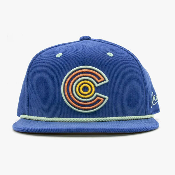 Aksels CO Maze Corduroy Flat Bill Snapback Hat