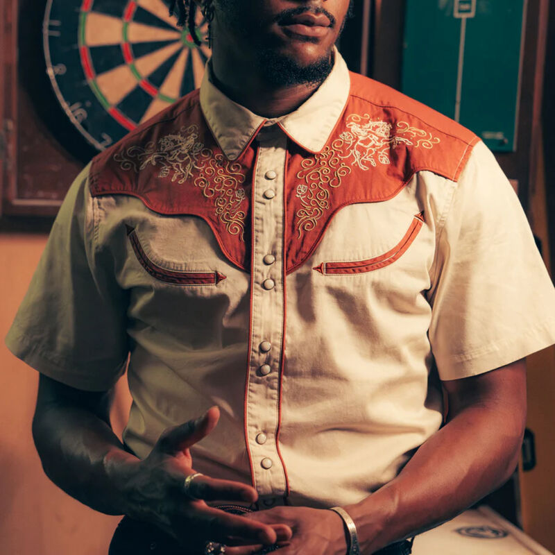 Sendero The Cody Western Short Sleeve Shirt Mens image number 4