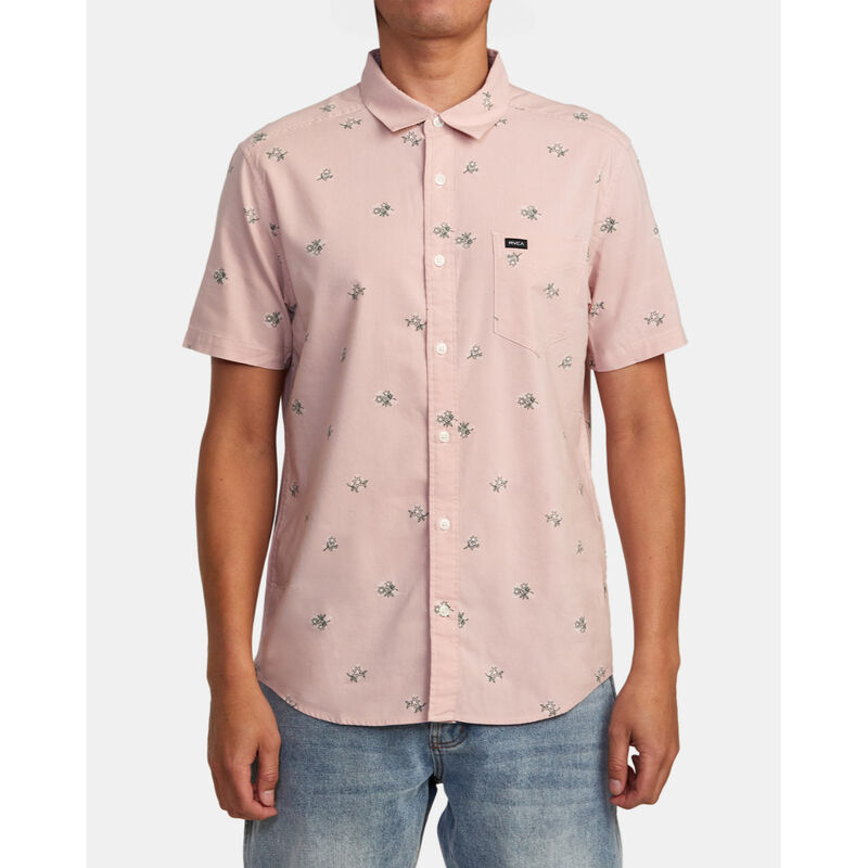RVCA Morning Glory Short-Sleeve Shirt Mens image number 1