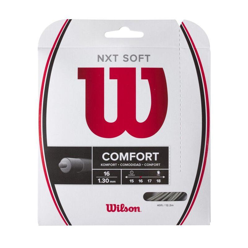 Wilson NXT Soft Tennis String Set Silver 16 gauge image number 0