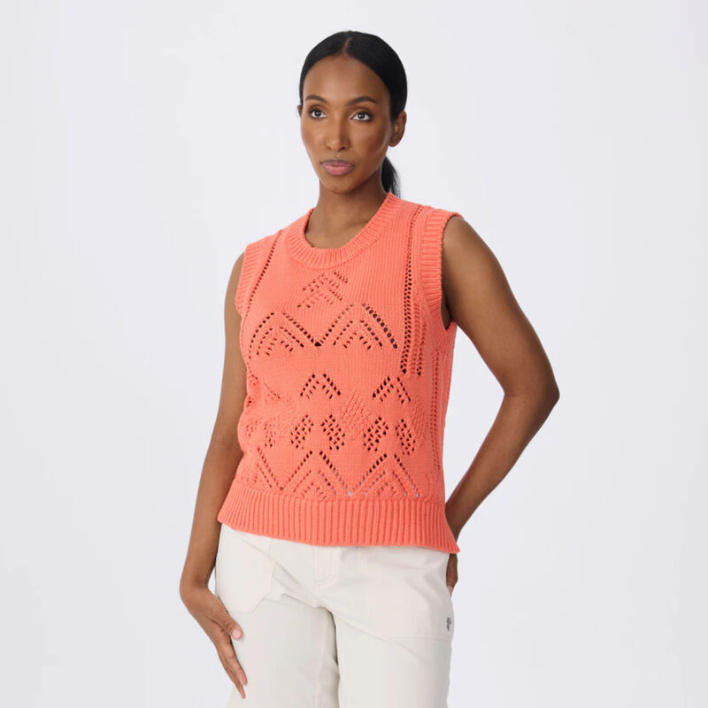 Krimson Klover Camille Sleeveless Pointelle Sweater Womens image number 0