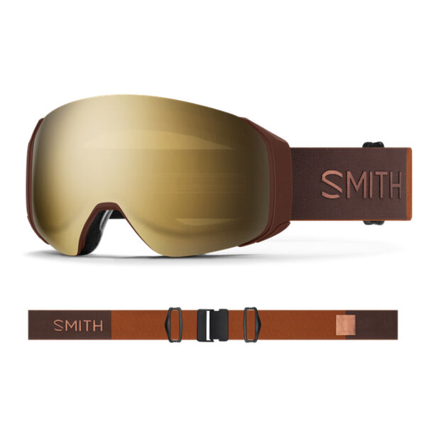 Smith 4D MAG S Goggles + ChromaPop Sun Black Gold Mirror Lens