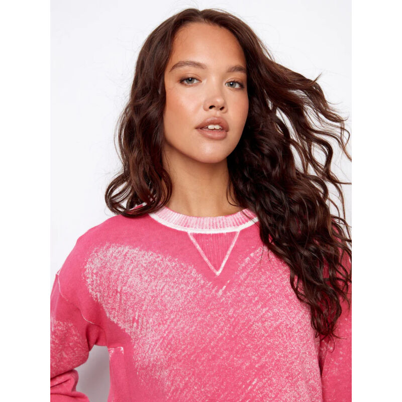 Charlie B Rounded Hem Cotton Sweater Womens image number 2