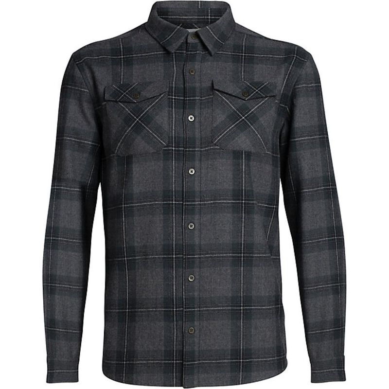 Icebreaker Lodge Long Sleeve Flannel Shirt Mens image number 0