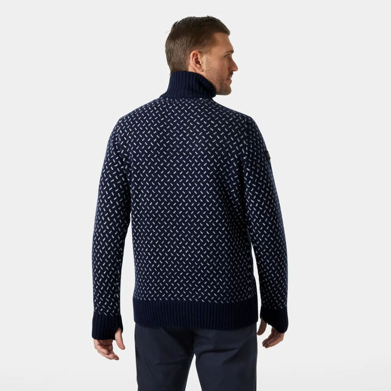 Helly Hansen Arctic Ocean Icelander Wool Knit &frac12; Zip Sweater Mens image number 3
