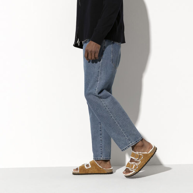 Birkenstock Arizona Shearling Sandals Womens image number 2