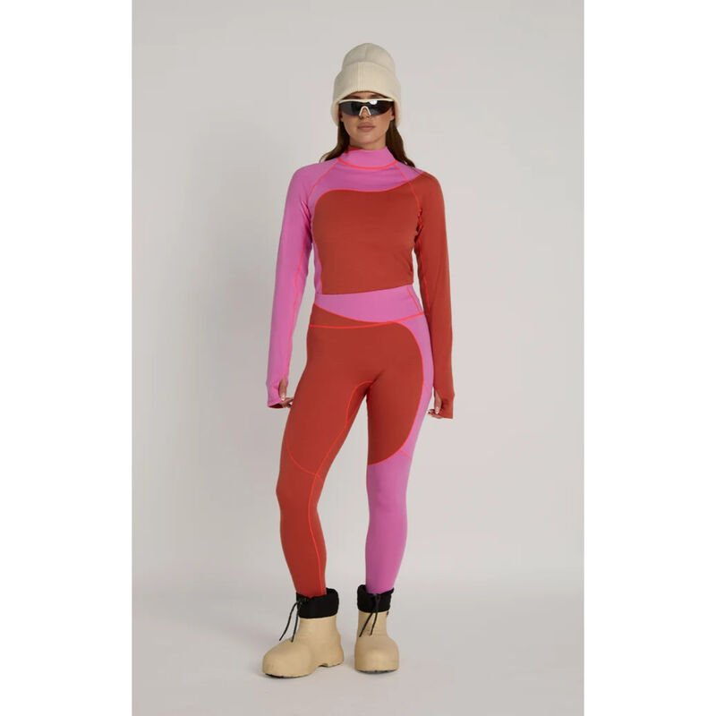 Seniq Wool Sculpt Merino Baselayer Mock Neck Top Womens image number 0