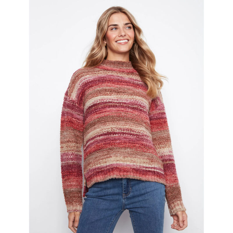 Charlie B High-Low Mock Neck Sweater Womens image number 0