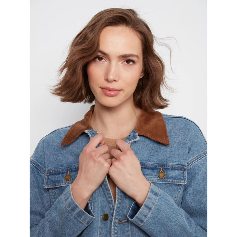 Charlie B Denim Barn Jacket Womens image number 4