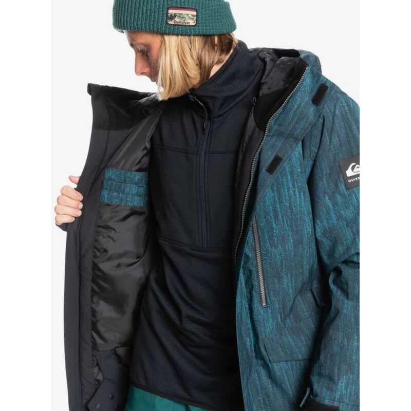 Quiksilver Mission Printed Snow Jacket Mens image number 4