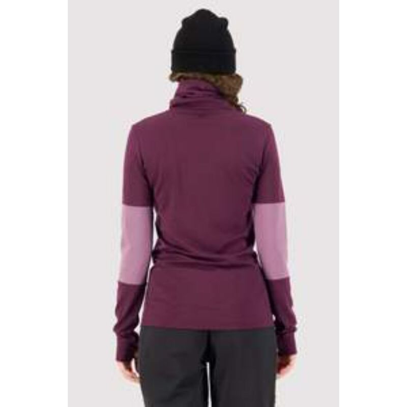 Mons Royale Cornice Rollover LS Womens image number 2