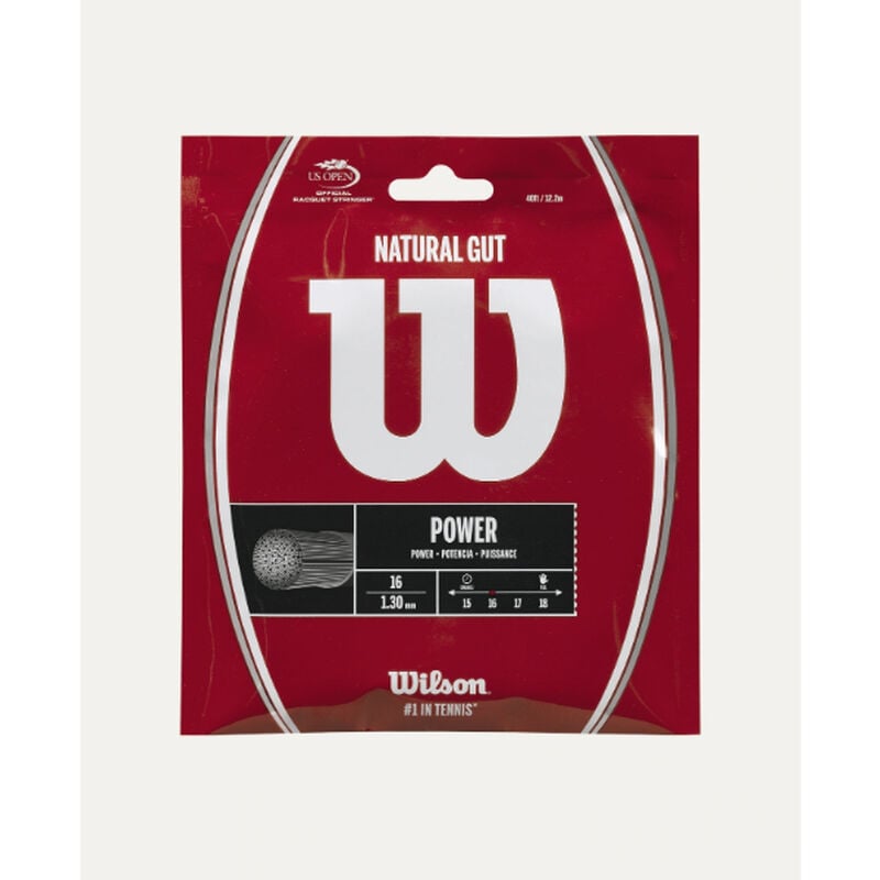 Wilson Natural Gut Power 16 Tennis String image number 0