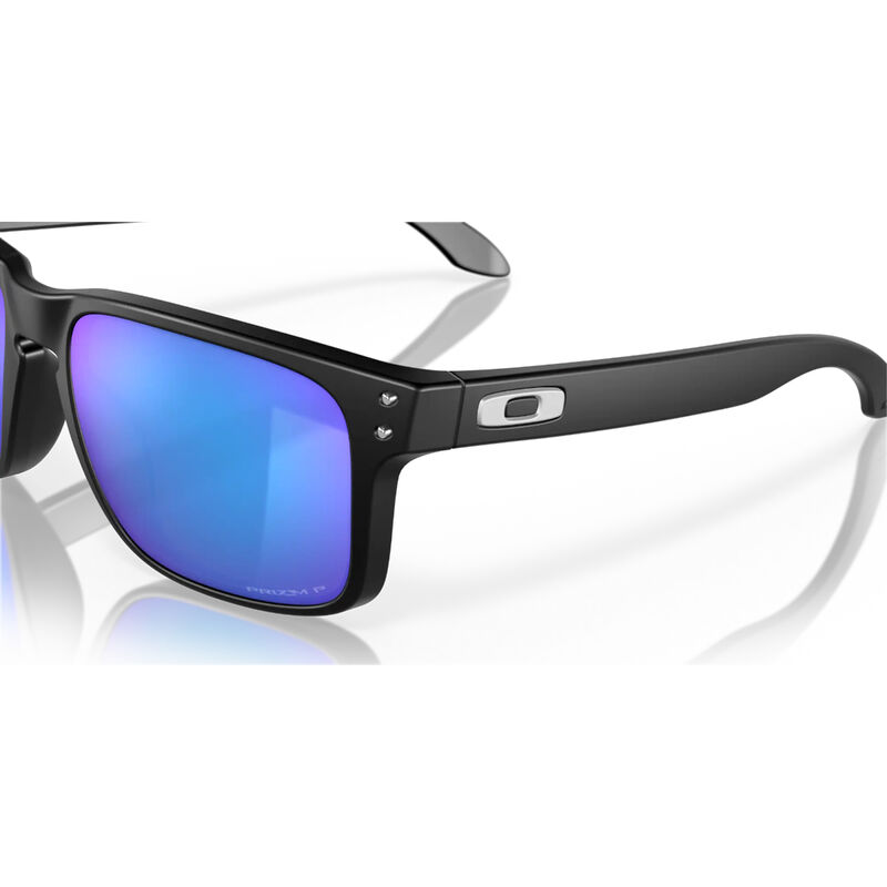 Oakley Holbrook Sunglasses Matte Black/Prizm Sapphire Polarized image number 5
