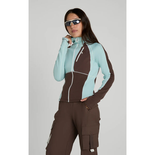Seniq Joytrek Grid Fleece Full Zip Hoodie Womens