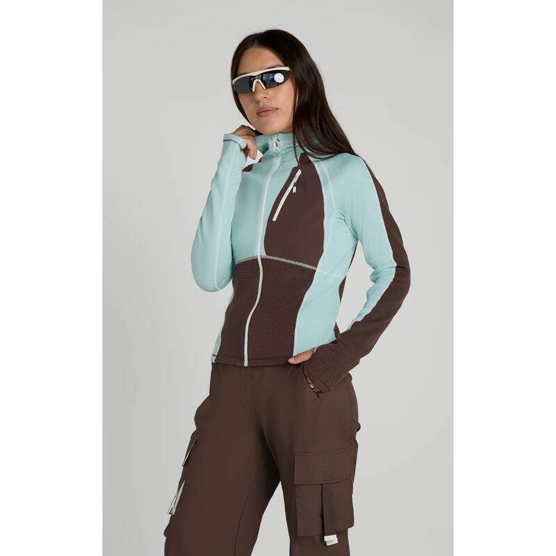 Seniq Joytrek Grid Fleece Full Zip Hoodie Womens image number 0