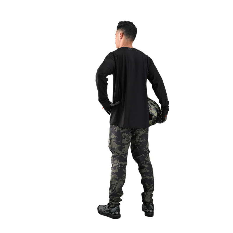 Troy Lee Skyline Long-Sleeve Chill Jersey Solid Mens image number 2
