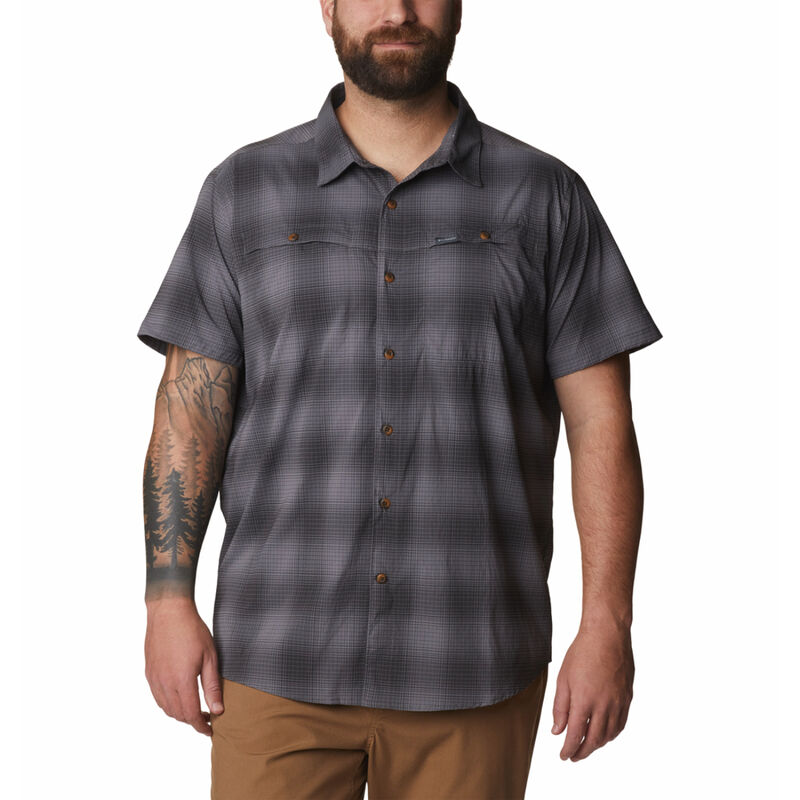 Columbia Newton Ridge Plaid Short Sleeve Shirt Mens image number 0