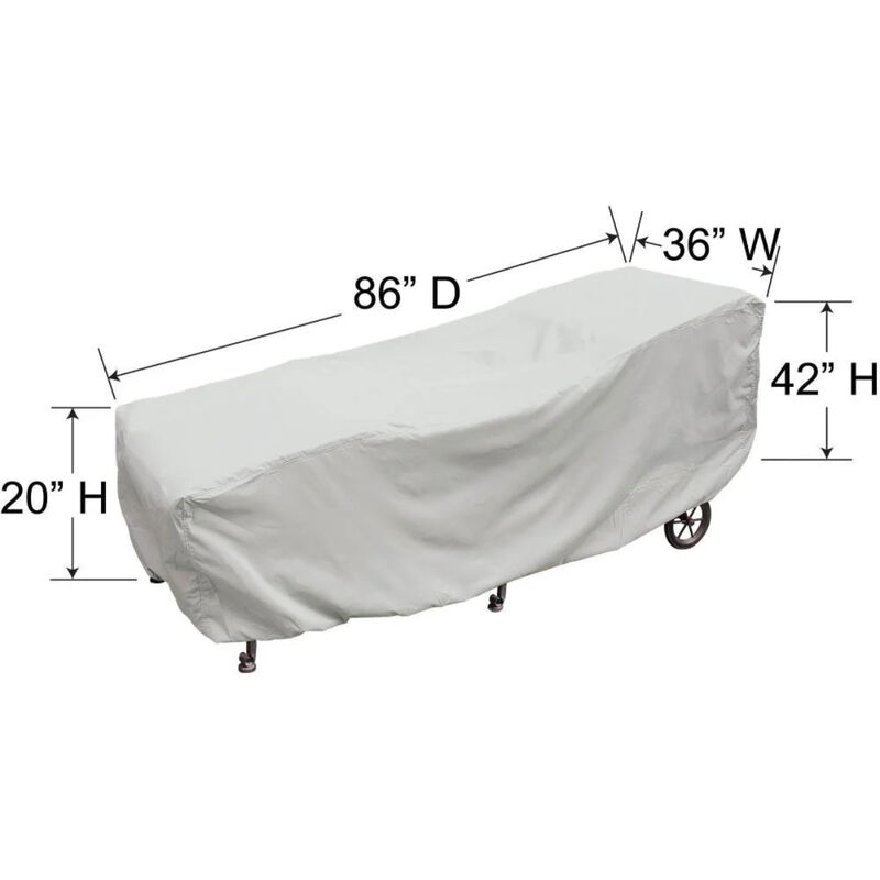 Treasure Garden Large Chaise Protective Cover image number 1