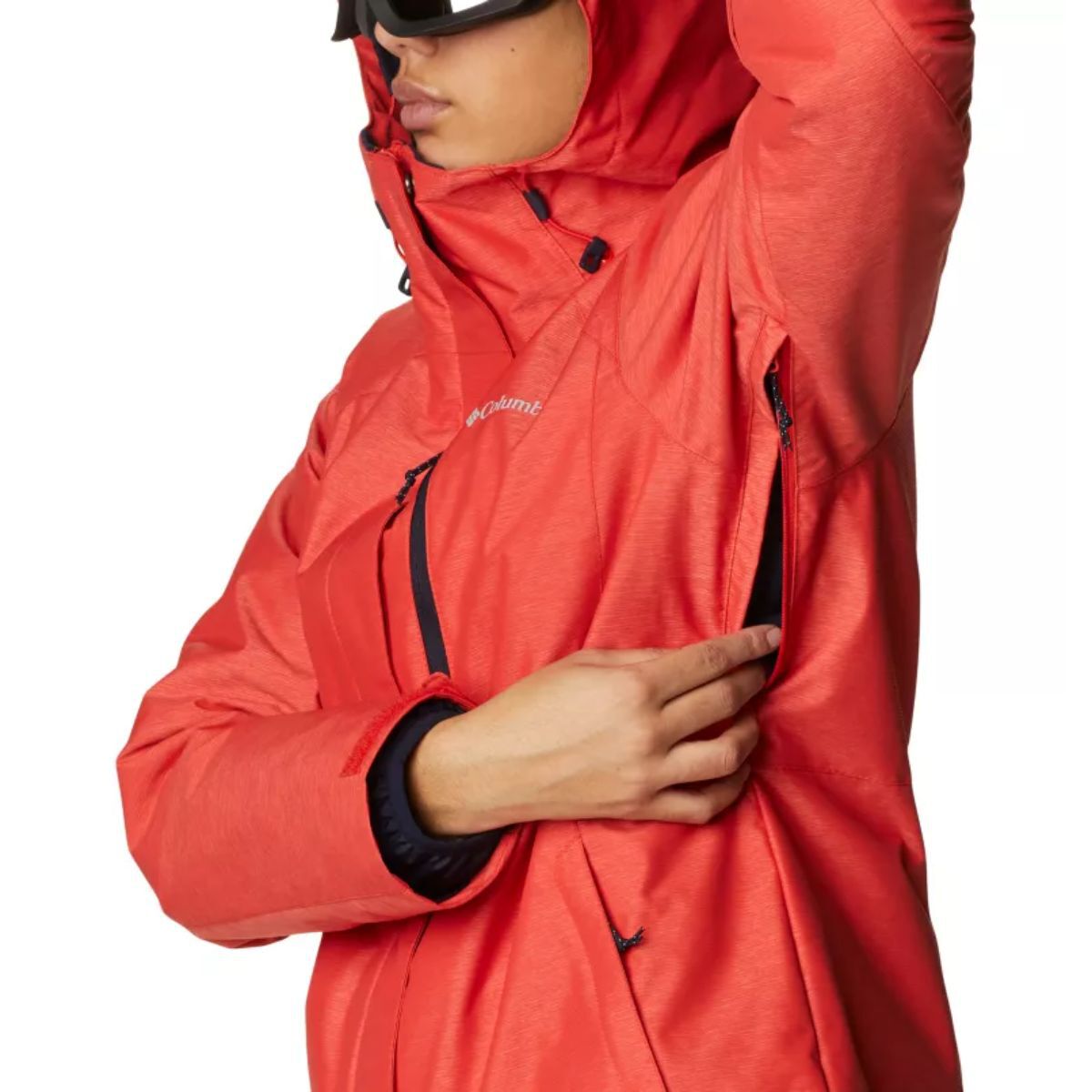 キャタピー＆ビードル Columbia Womens Glacial IV Half Zip Fleece Jacket, Alpenglow, X