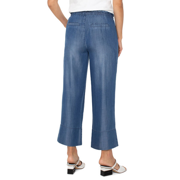 Liverpool Pull-On Tie Waist Wide Leg Pants Womens