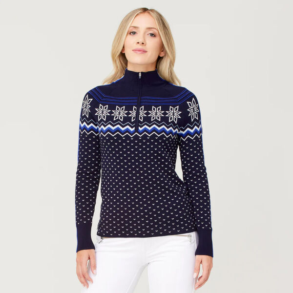 Krimson Klover Snowhut Zip Neck Sweater Womens