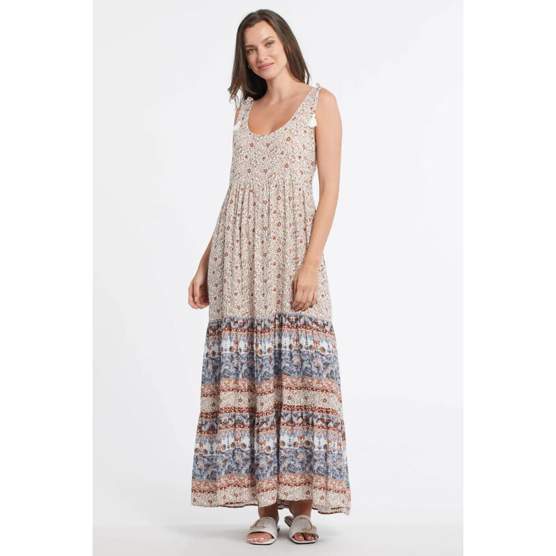 Tribal Border Print Maxi Dress image number 0