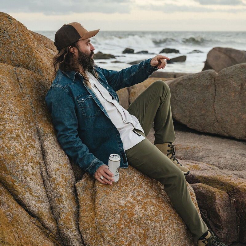 Howler Brothers Dust Up Denim Snapshirt Mens image number 6
