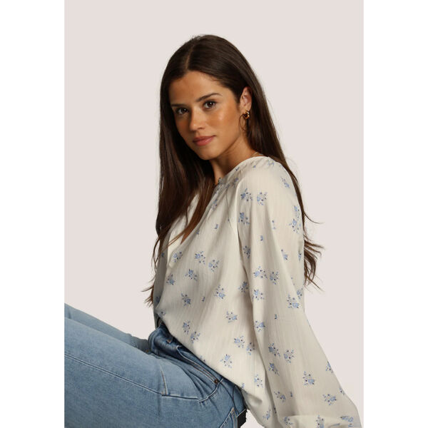 Dylan Faded Floral Blouse Womens