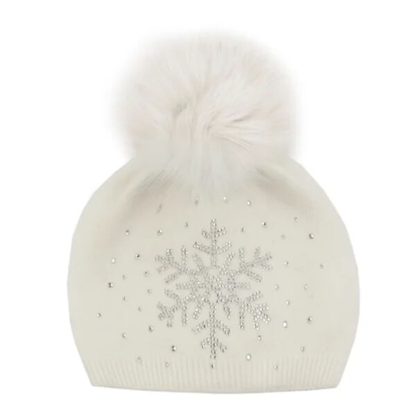 Mitchies Matchings Snowflake Sparkle Beanie Womens